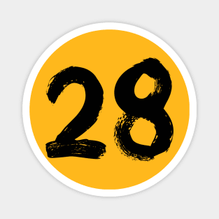 Number 28 Magnet